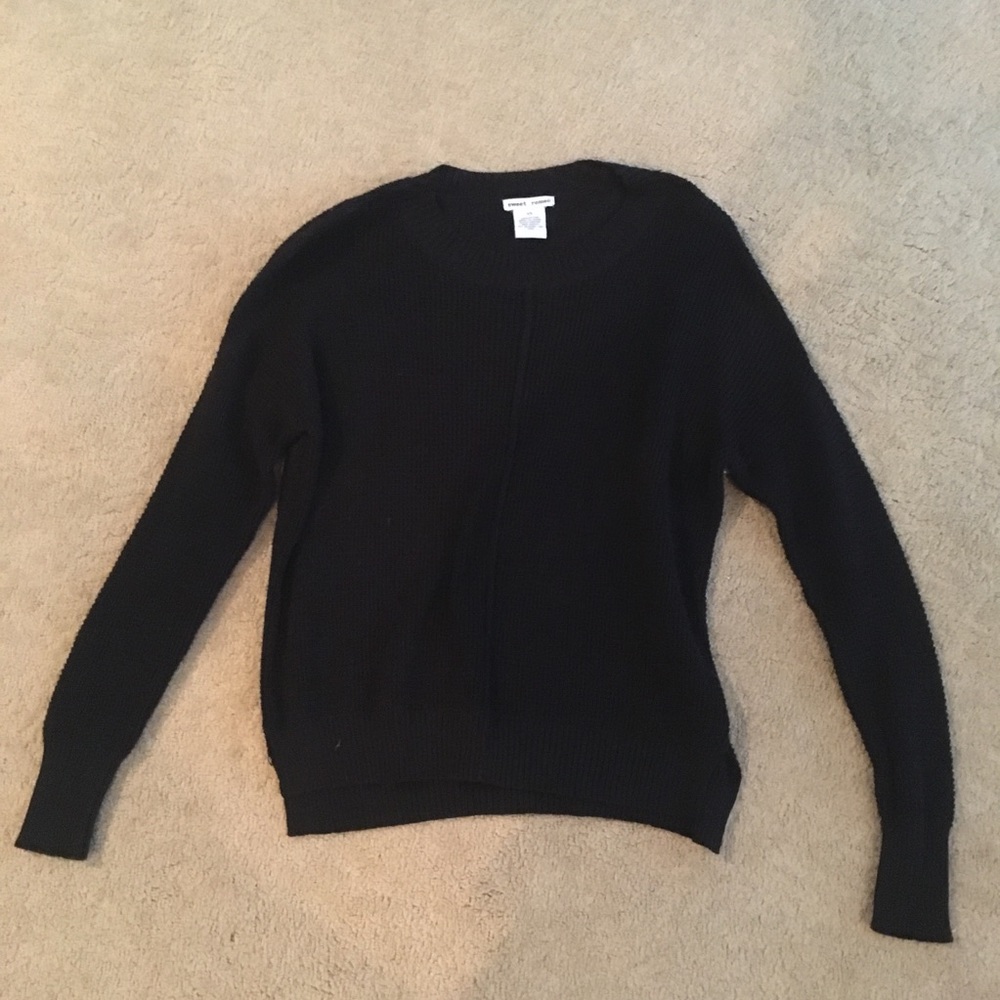Black sweet Romeo knit sweater from Nordstrom